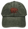 Chapéu bordado de urso negro de 5 painéis Chapéu de beisebol de logotipo bordado com 6 olheiros