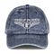 Chapéu de logotipo bordado personalizado em design e tecido chapéu de beisebol clássico vintage de algodão twill