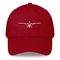 Design de avião bordado chapéu de aflição bordado logotipo chapéu de basebol
