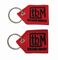 O presente da promoção bordou etiquetas chaves bordadas de projeto simples de Keychain
