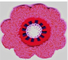 2&quot; bordado floral da flor do Chenille fúcsia cor-de-rosa para costurar no remendo
