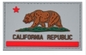 PVC macio amigável colorido bandeira do remendo 3D Eco do PVC da moral da república de Califórnia