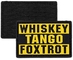 O tango do uísque Foxtrot remendo que do PVC de WTF 3D 3D militar tático remenda a cor de Pantone